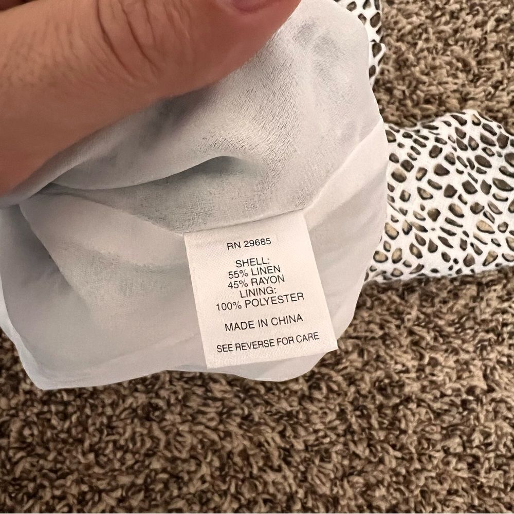 Pendleton Linen Blend Animal Print Jacket - Picture 5 of 6